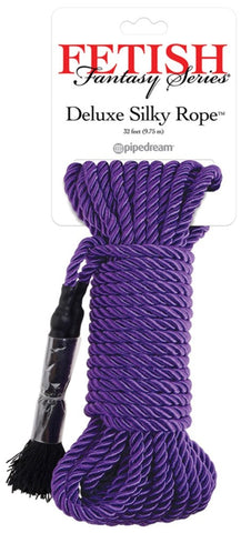 Fetish Fantasy Deluxe Silky Rope 32 Feet Bondage Rope for Restraint Play - Cuffs and Restraints