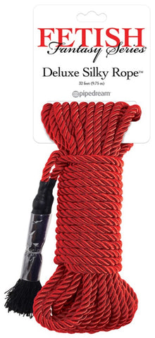 Fetish Fantasy Deluxe Silky Rope 32 Feet Bondage Rope for Restraint Play - Cuffs and Restraints