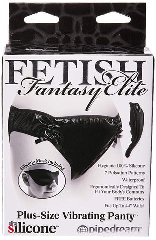 Pipedream Products Fetish Fantasy Elite Plus Size Vibrating Panty Massager - Strap On Sextoys