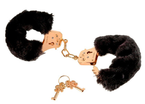 Pipedream Products Fetish Fantasy Gold Deluxe Furry Bondage Cuffs Premium - Cuffs and Restraints