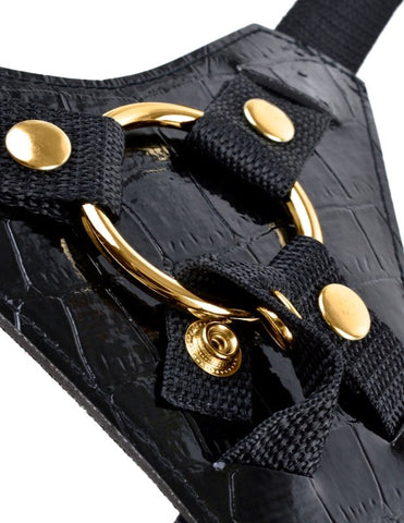 Pipedream Products Fetish Fantasy Gold Designer Strap On Dildo Premium Kit - Strap On Sextoys