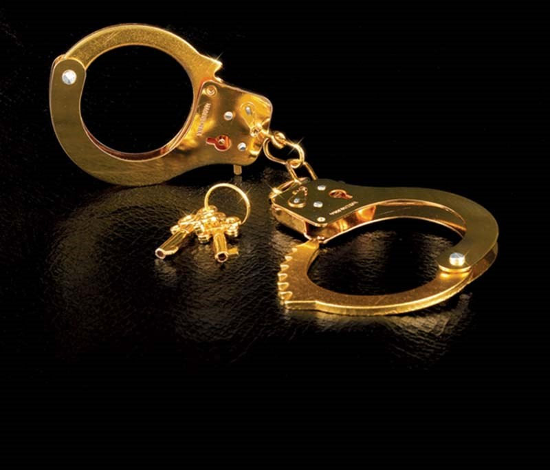 Pipedream Products Fetish Fantasy Gold Metal Bondage Cuffs Gold Premium Restraint - - Cuffs and Restraints