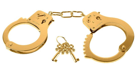 Pipedream Products Fetish Fantasy Gold Metal Bondage Cuffs Gold Premium Restraint - Cuffs and Restraints