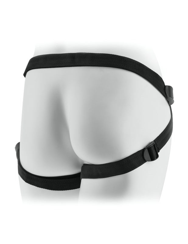 Pipedream Products Fetish Fantasy Leather Lovers Strap On Harness Black - - Strap On Sextoys