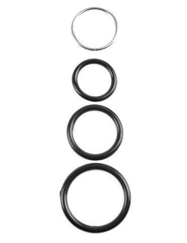 Pipedream Products Fetish Fantasy Leather Low Rider Strap On Harness Black Premium - Strap On Sextoys