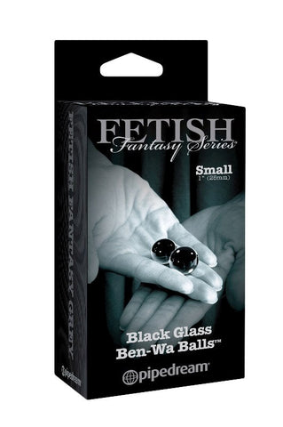 Pipedream Products Fetish Fantasy Limited Edition Black Glass Ben Wa Balls - Love Eggs and Kegel Exercisers