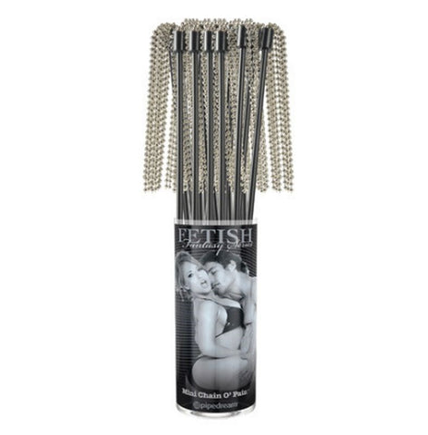 Fetish Fantasy Limited Edition Mini Chain O Pain Tails Heavy Duty Metal Chain - Nipple and Clit Clamps