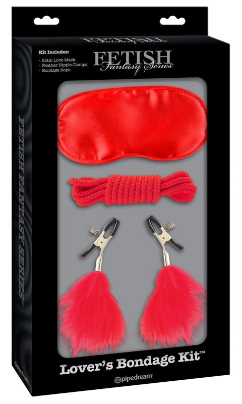 Fetish Fantasy Lovers Bondage Kit Red Popular in Australia - - Bondage Kits