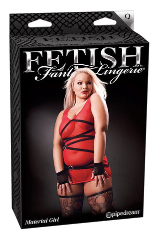 Pipedream Products Fetish Fantasy BDSM Play Material Girl Costume Queen Size - Fancy Dress Ups