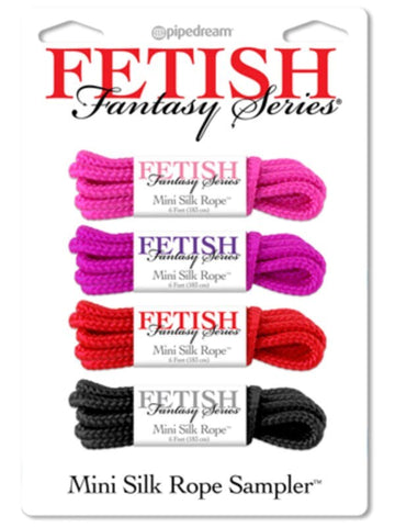 Fetish Fantasy 4 Piece Mini Silk Bondage Rope Luxurious Restraint Set - Cuffs and Restraints