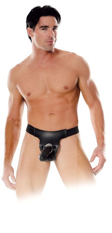 Pipedream Products Fetish Fantasy Mr. Big Hollow 8 Inch Strap On Dildo - Strap On Sextoys