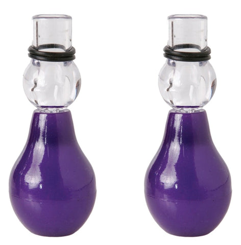Pipedream Products Fetish Fantasy Unisex Nipple Erector Set Purple Suction - Breast and Nipple Toys