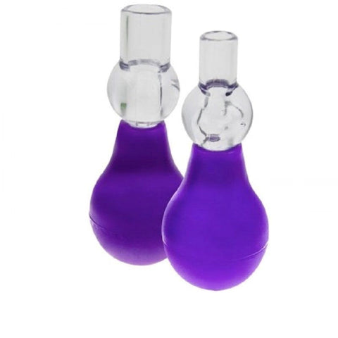 Pipedream Products Fetish Fantasy Unisex Nipple Erector Set Purple Suction - Breast and Nipple Toys