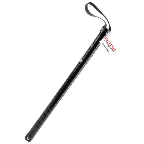 Pipedream Fetish Fantasy Obedience Baton Bondage Whips Premium Leather Impact - Whips And Crops