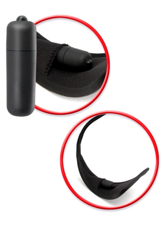 Pipedream Products Fetish Fantasy Plus Size Vibrating Strapless Thong - Strap On Sextoys