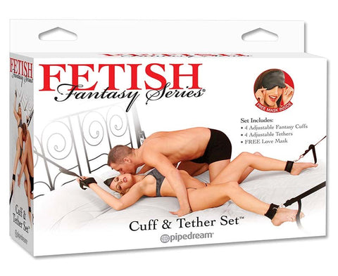 Fetish Fantasy Series BDSM Play Cuff and Tether Set - Cuffs and Restraints