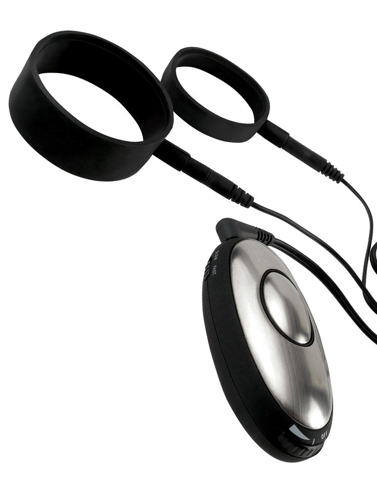 Pipedream Products Fetish Fantasy Shock Therapy Silicone Cock Straps - - Electro Sex