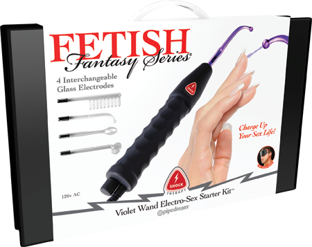 Pipedream Products Fetish Fantasy Shock Therapy Violet Wand BDSM Kit - Electro Sex