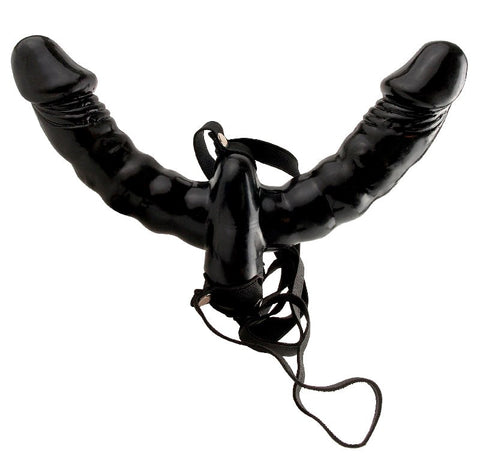 Pipedream Products Fetish Fantasy Vibrating Double Delight Strap On Sex Toy - Strap On Sextoys