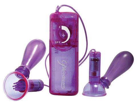 Pipedream Products Fetish Fantasy Series Vibrating Womens Nipple Pumps - Breast and Nipple Toys