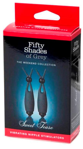 Love Honey Fifty Shades of Grey Sweet Tease Vibrating Nipple Stimulators - Nipple and Clit Clamps