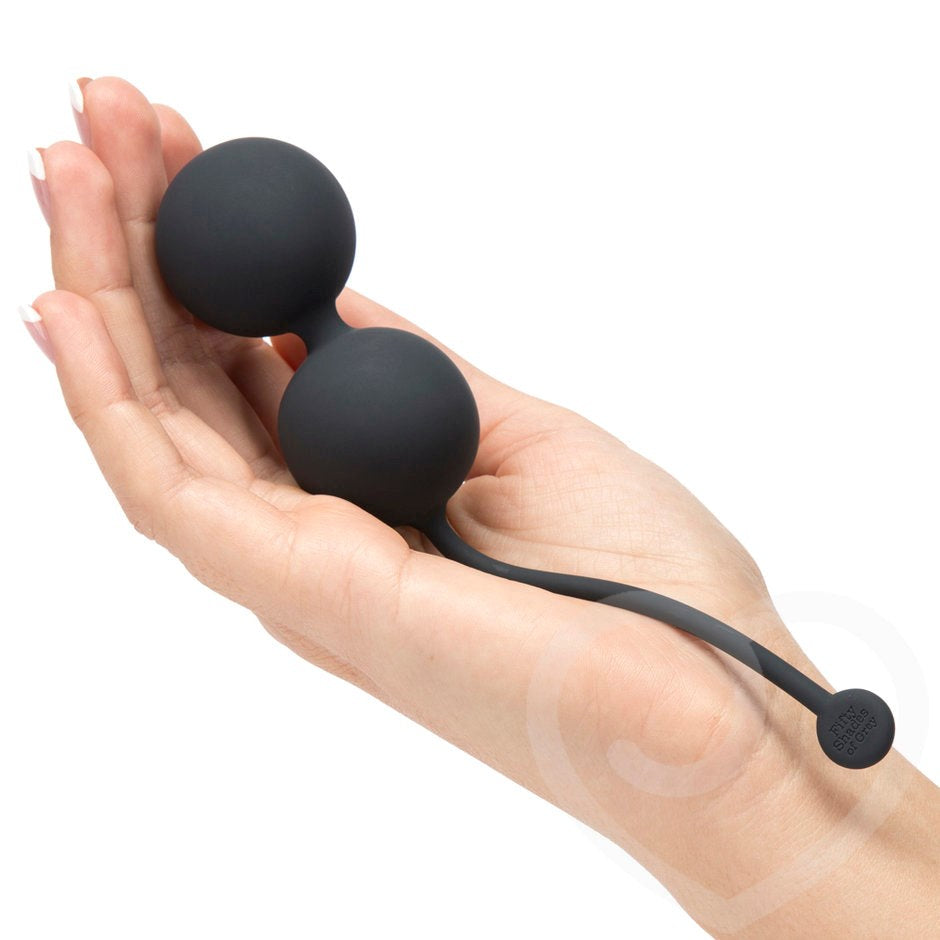 Love Honey Fifty Shades of Grey Tighten and Tense Silicone Jiggle Balls - - Waterproof Vibrators