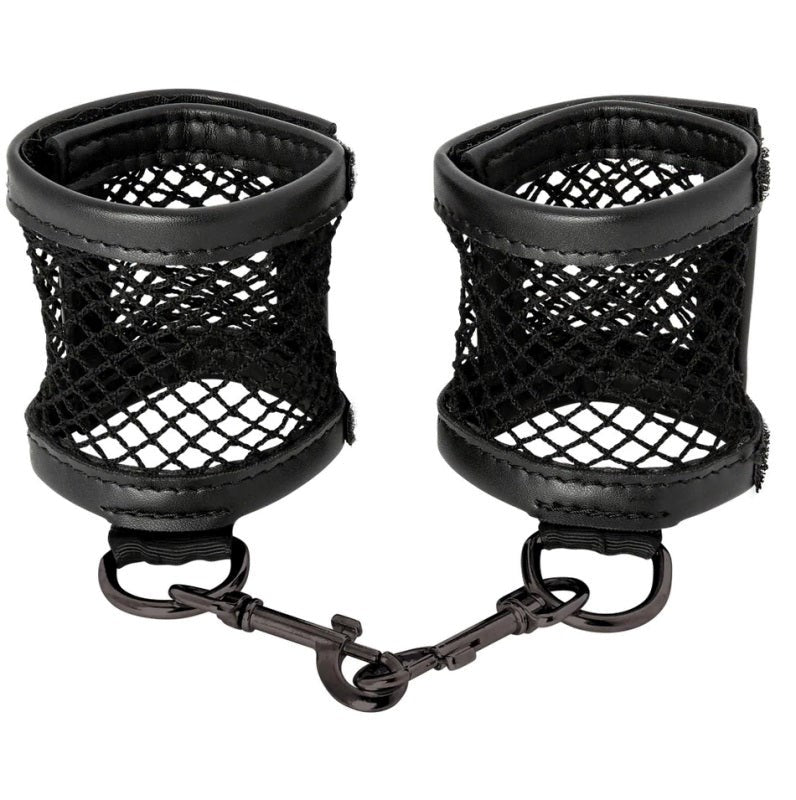 Sportsheets Fishnet Cuffs Soft Restraint Bondage Cuffs for Intimate Play - Cuffs and Restraints