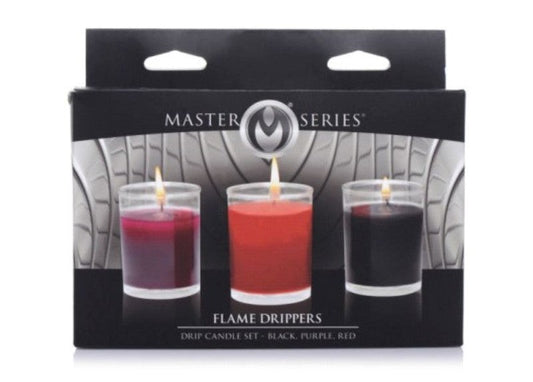 XR Brands Flame Drippers Drip Candle Set Temperature Play Candles - - Sex Pheromones and Perfumes