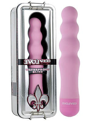 Evolved Fleur de Lis Bliss Pink Ribbed Vibrator for Clitoral Stimulation - Waterproof Vibrators