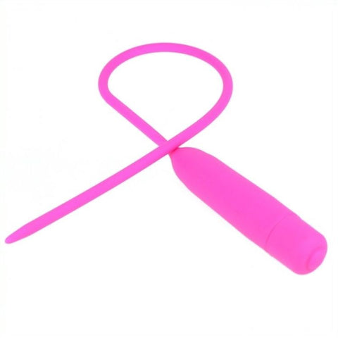 BDStyle Flexible Silicone Penis Plug For Weekend Pleasure with Vibration - Penis Plugs