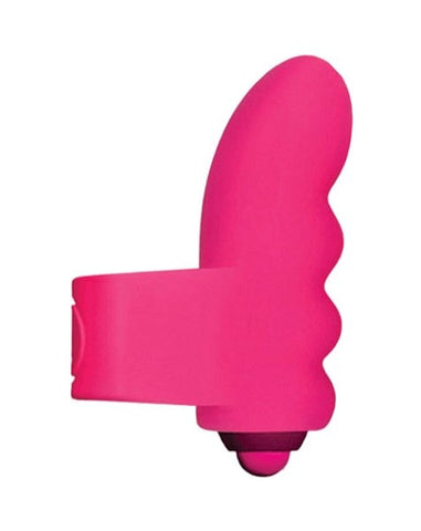 Icon Brands Flirt Finger Triple Ripple Finger Vibrator with Triple Ridges - Finger and Tongue Vibrators