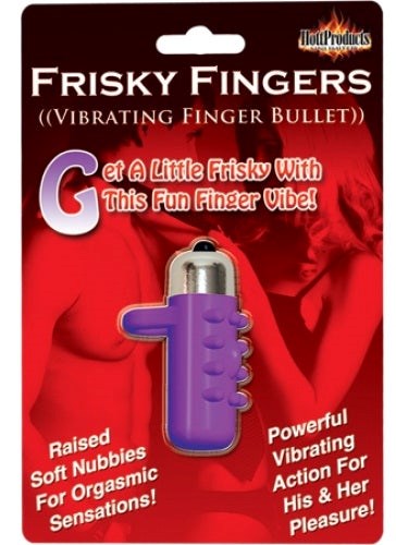 Hott Products Frisky Fingers Sleeve Glow in The Dark Finger Vibrator - - Finger and Tongue Vibrators