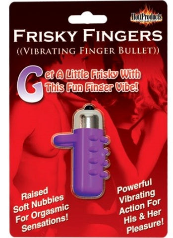 Hott Products Frisky Fingers Sleeve Lavender Finger Vibrator - Finger and Tongue Vibrators