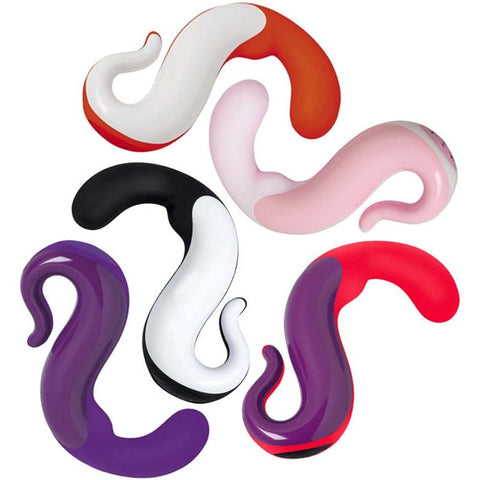 Fun Factory Delight Sex Toy Black/White Award Winning Dual Stimulation - Waterproof Vibrators