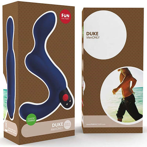 Fun Factory Duke Prostate Massager Black Double Ended Vibrator - Prostate Toys