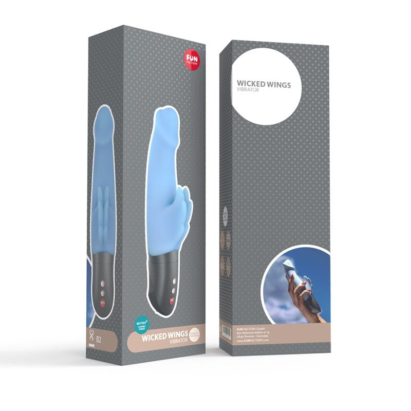 Fun Factory Wicked Wings Powerful Clitoral and G Spot Stimulation Vibrator - - Rabbit Vibrators