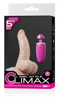 NANMA Corporation G Girl Style Climax 5 Vibrating Dong Version 2 Rechargeable - - Realistic Dildos