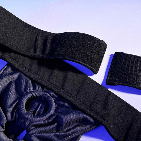 Evolved Gender X Adjustable Double Rider Strap On Harness with Dual O Rings - Strap On Sextoys