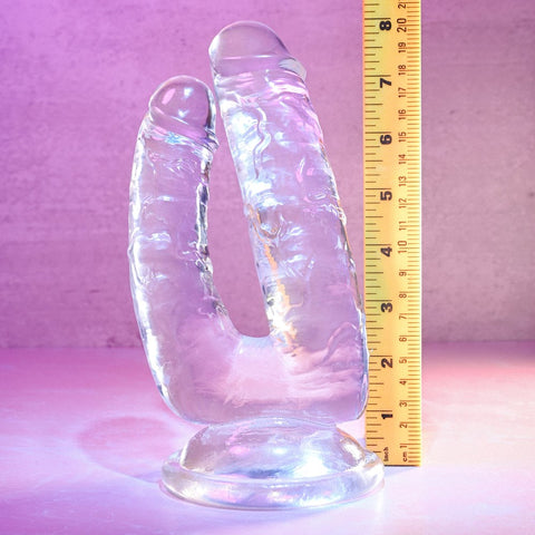 Evolved Gender X DUALISTIC Double Dildo Flexible Hands Free Dual Penetration - Double Ender