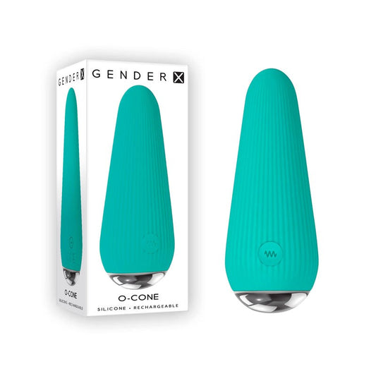 Gender X O-CONE Blue - Rechargeable Waterproof Vibrator - - Bullet Vibrators