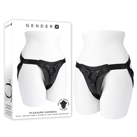 Evolved Gender X Adjustable Waterproof Pleasure Harness with Strap On Compatibility - Strap On Sextoys