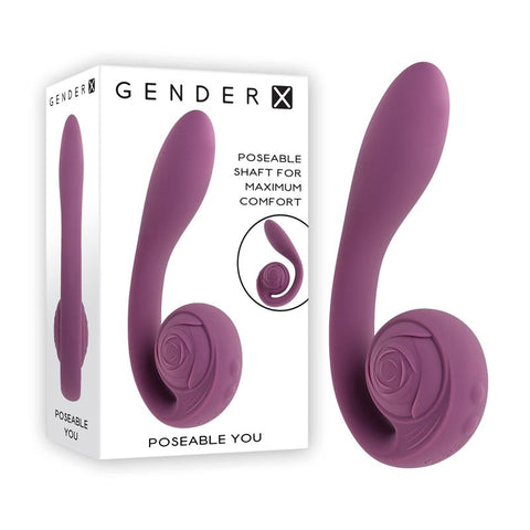 Evolved Gender X POSEABLE YOU Rechargeable G Spot Vibrator with Poseable Shaft - G-Spot Vibrators