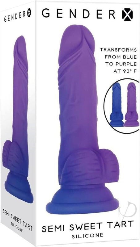 Gender X Color-Changing Semi Sweet Tart Dildo - Sensual Bedroom Adventure - - Realistic Dildos