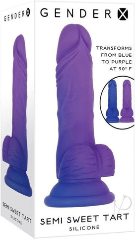 Evolved Gender X Color Changing Semi Sweet Tart Dildo Sensual Adventure - Realistic Dildos