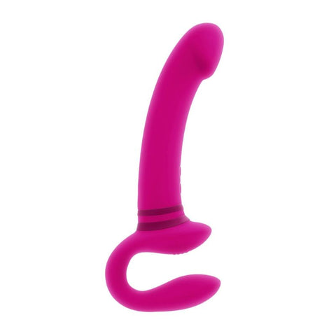 Evolved Gender X SHARING IS CARING Pink Strapless Strap On with Dual Motors - Strap On Sextoys