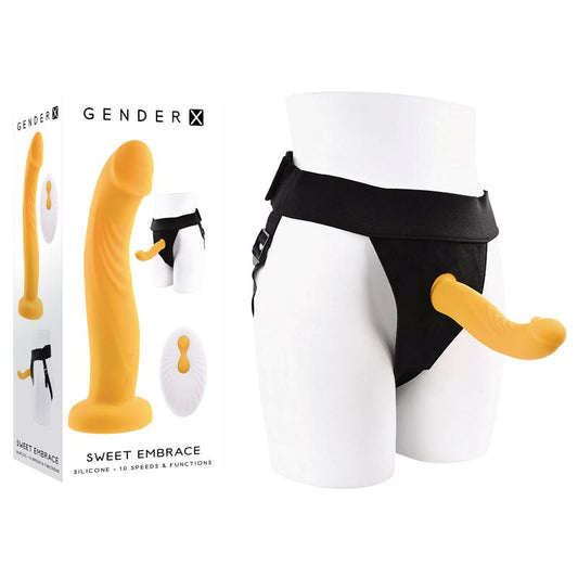 Gender X SWEET EMBRACE - Dual Motors, Wearable Delight, Submersible Fun - - Strap On Sextoys