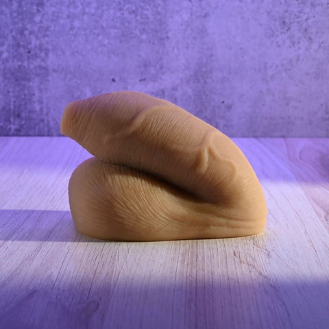 Evolved Gender X The Uncircumcised Packer Medium Realistic Silicone Design - Strap On Sextoys