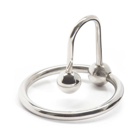 Hells Couture Glans Ring & Cum Stopper Medical Grade Steel Penis Ring - Penis Plugs