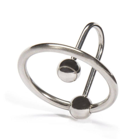 Hells Couture Glans Ring & Cum Stopper Medical Grade Steel Penis Ring - Penis Plugs
