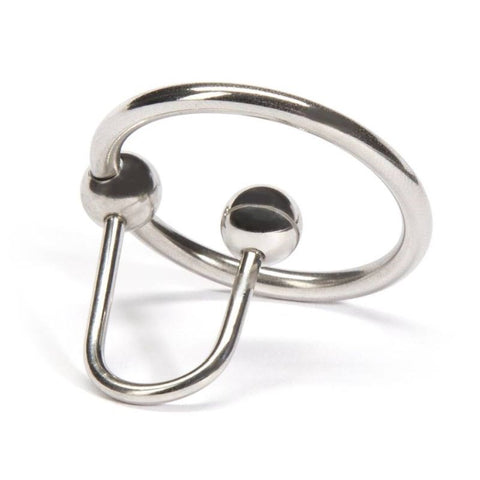 Hells Couture Glans Ring & Cum Stopper Medical Grade Steel Penis Ring - Penis Plugs